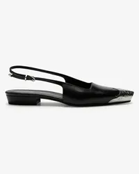 Dorothee Schumacher Western Coolness Slingback-Ballerinas Schwarz