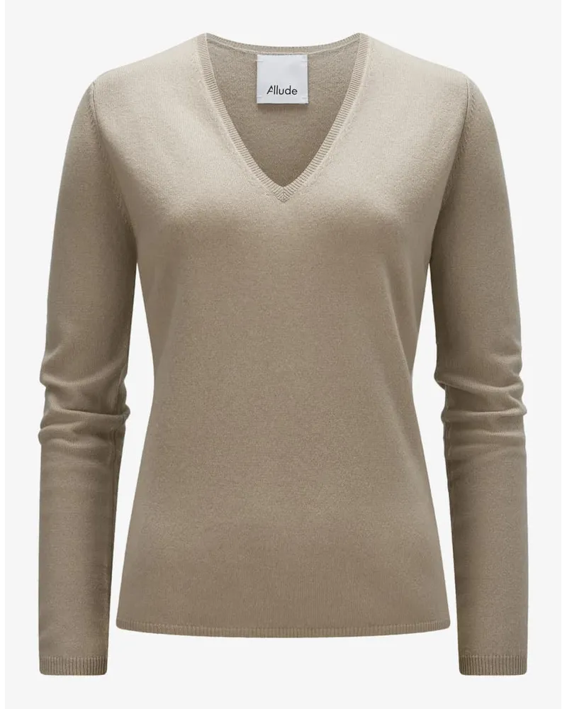 ALLUDE Cashmere-Pullover Beige