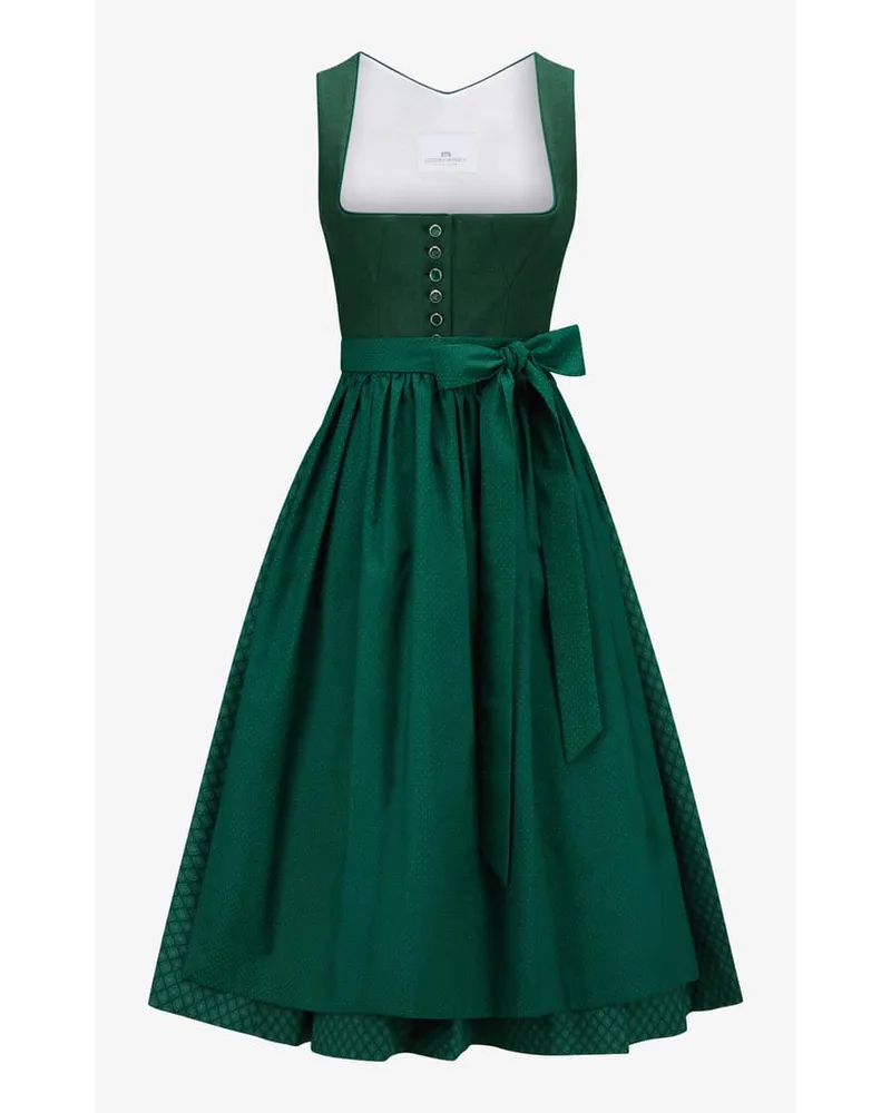 Lodenfrey Midi-Dirndl mit Schürze Grün