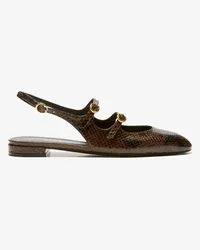 Stuart Weitzman Benni Slingback-Flats Braun