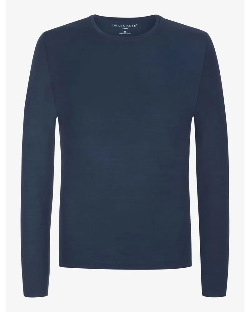 Derek Rose Longsleeve Blau