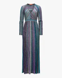 Missoni Pailletten-Kleid Blau