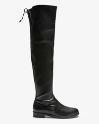 Stuart Weitzman Lowland Bold Overknee-Stiefel Schwarz