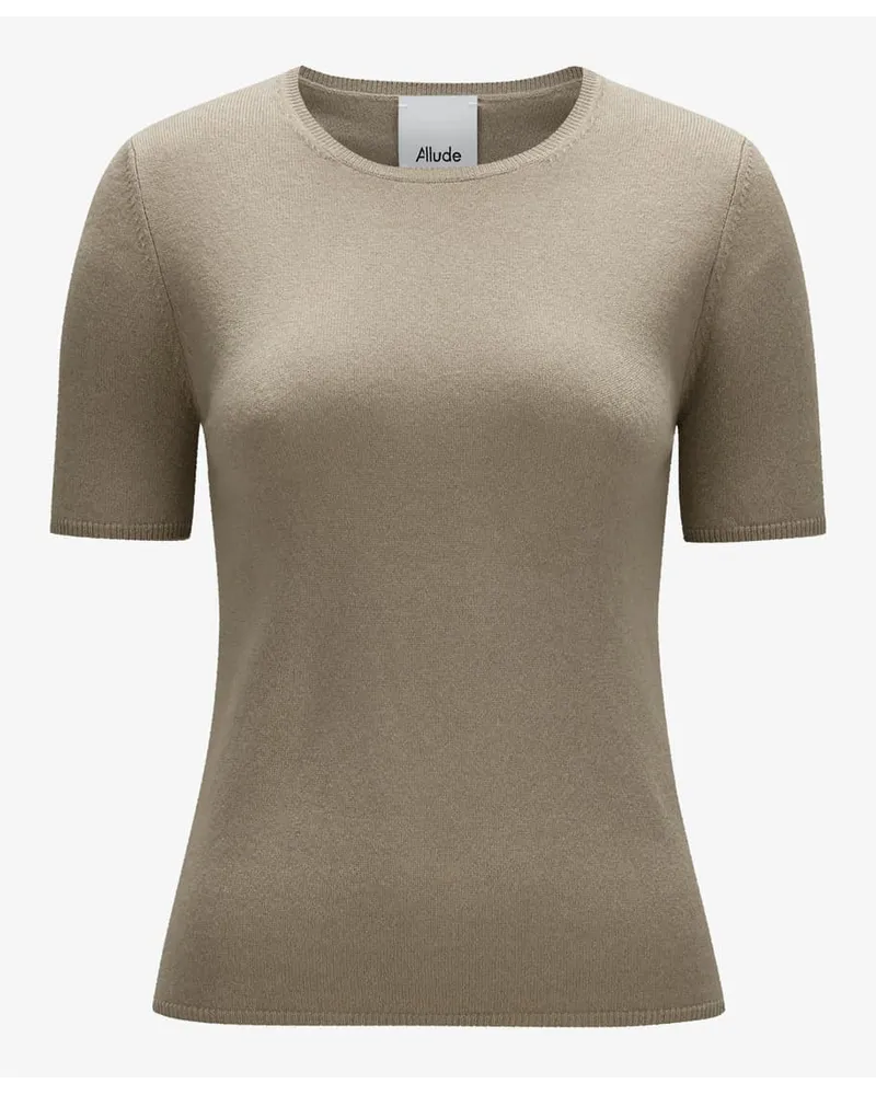 ALLUDE Cashmere-Strickshirt Grau