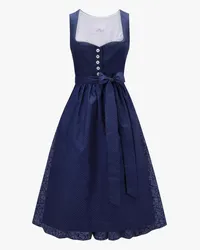 Lodenfrey Dirndl lang mit Schürze Blau