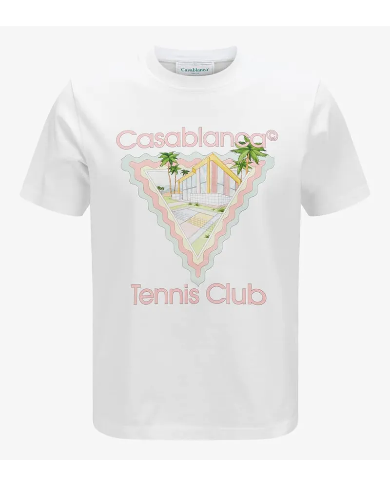 Casablanca Paris Maison de Reve Printed T-Shirt Weiß