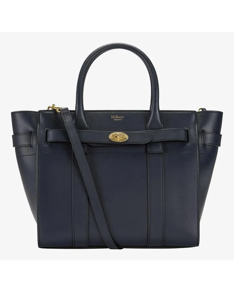 Mulberry Small Zipped Henkeltasche Blau