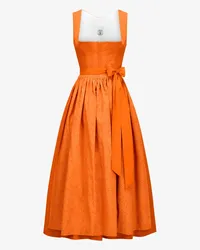 Tostmann Grace Leinendirndl lang mit Schürze Orange