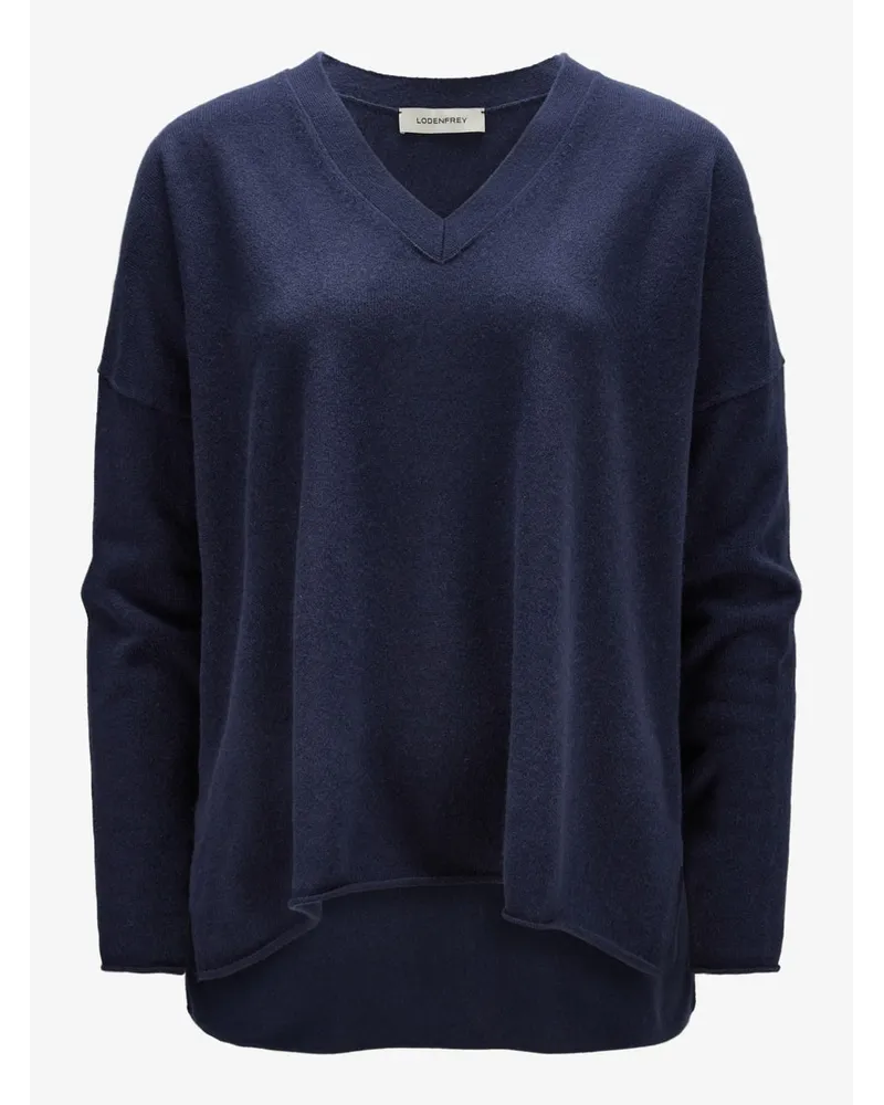 Lodenfrey Cashmere-Pullover Blau