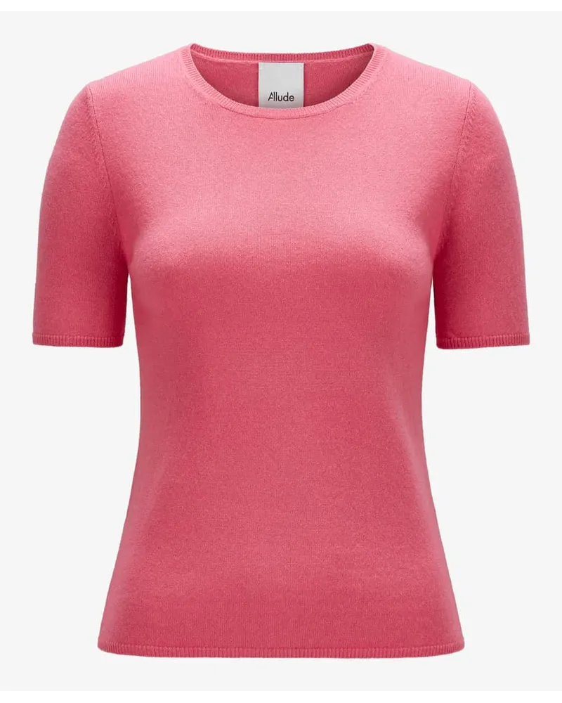 ALLUDE Cashmere-Strickshirt Pink