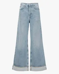 AGOLDE Dame Jeans High Rise Wide Leg Blau