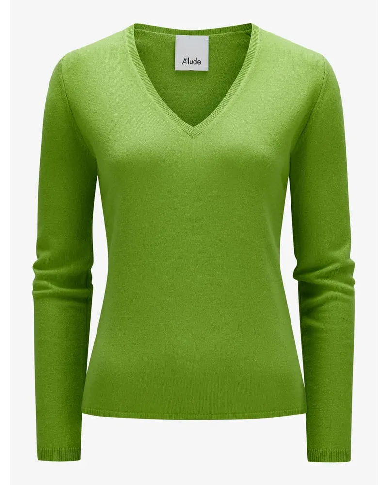 ALLUDE Cashmere-Pullover Grün