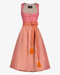 KINGA MATHE Rosenheim Midi-Dirndl mit Schürze Pink