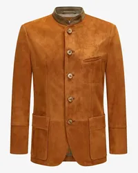 Meindl Tribeca Trachten-Lederjacke Orange