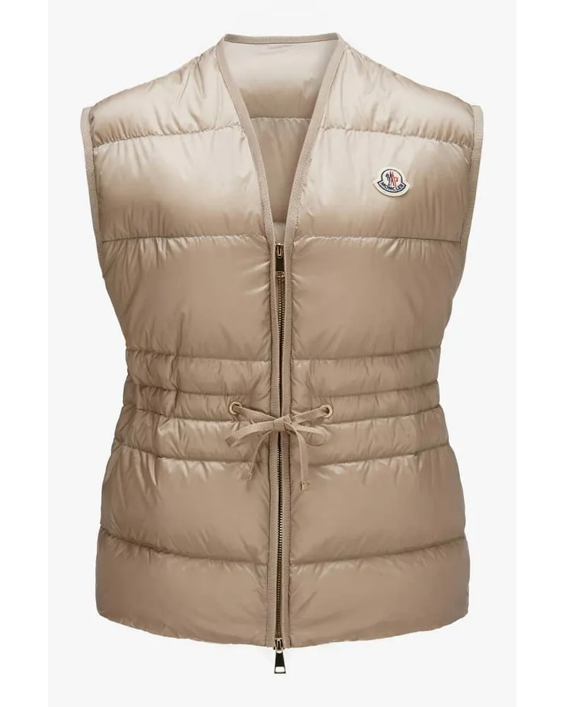 Moncler Nai Daunenweste Beige