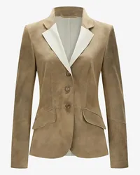 Meindl Ginger Trachten-Lederblazer Beige