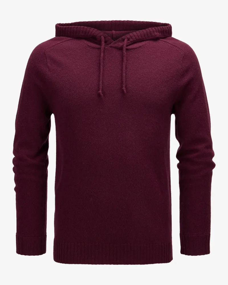 FTC Cashmere Cashmere-Strick-Hoodie Rot