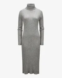 ALLUDE Cashmere-Strickkleid Grau