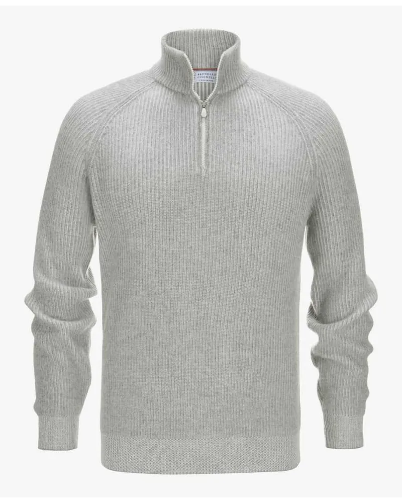 Brunello Cucinelli Cashmere-Troyer Grau