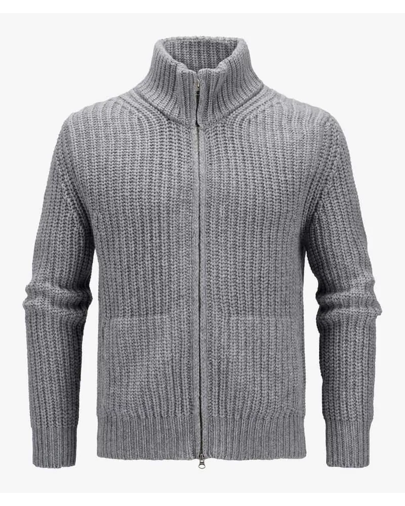 Stephan Boya Tim Cashmere-Strickjacke Grau