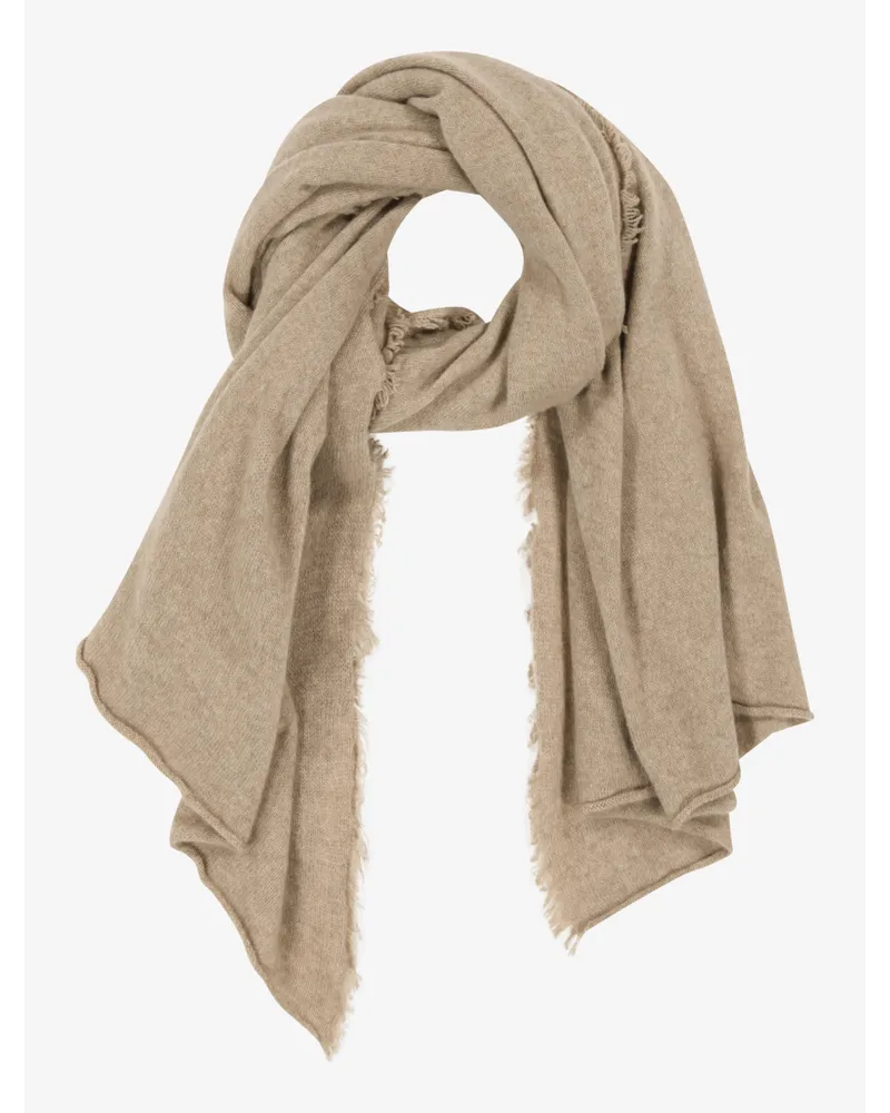 William Lockie Flora Cashmere-Schal Grau