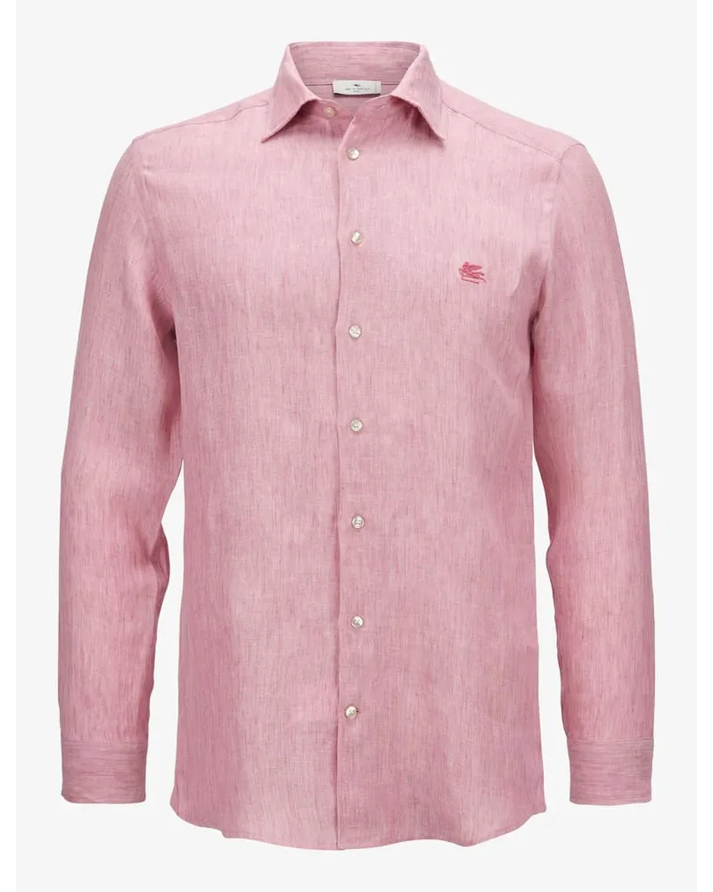 Etro Leinenhemd Pink