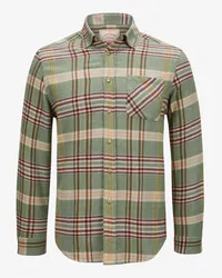 Portuguese Flannel Bottom Flanellhemd Grün