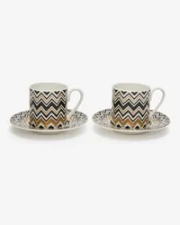 Missoni Home Zig Zag Gold Espressotassen-Set Gold