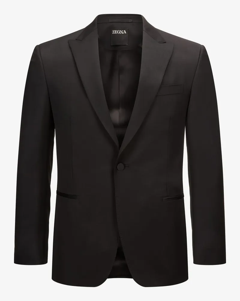 Ermenegildo Zegna Evening Anzug Drop 8 Tailored Fit Schwarz