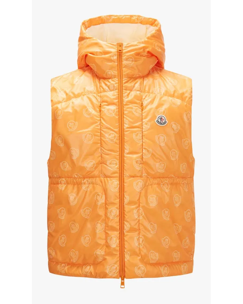 Moncler Alkarab Daunenweste Orange