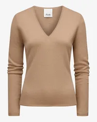 ALLUDE Cashmere-Pullover Beige