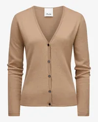 ALLUDE Cashmere-Strickjacke Beige