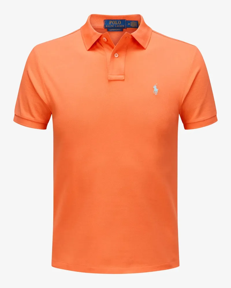 Ralph Lauren Polo-Shirt Custom Slim Fit Orange