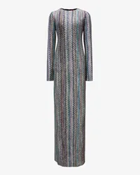 Missoni Paillettenkleid Silbern