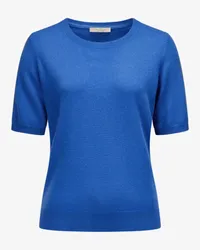 Luisa Di Carpi Cashmere-Strickshirt Blau