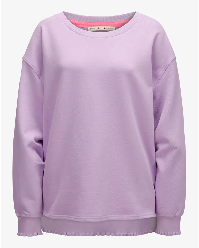 LOVE JOY VICTORY Rose Sweatshirt Violett