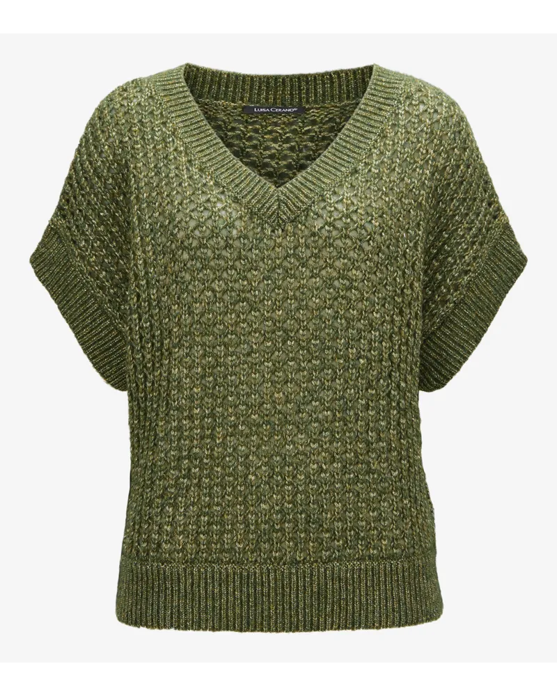 Luisa Cerano Strickshirt Grün