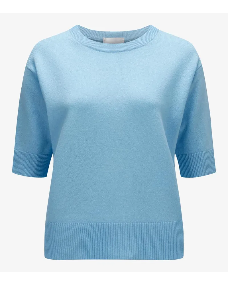 ALLUDE Cashmere-Strickshirt Blau