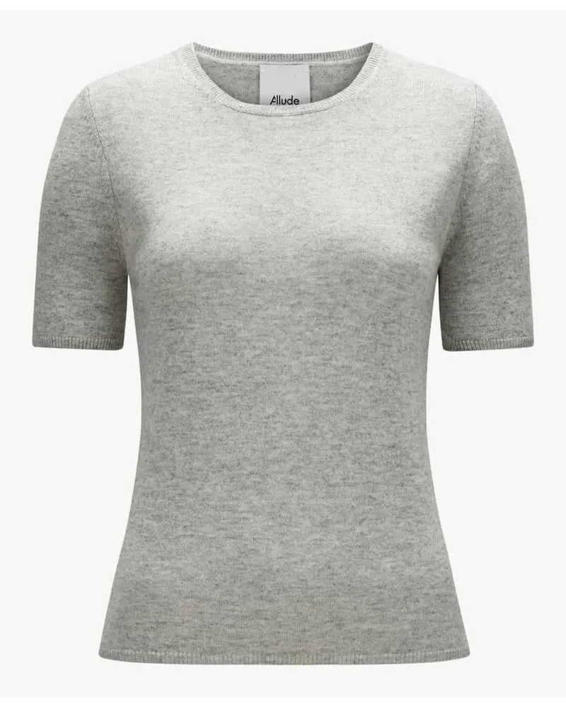 ALLUDE Cashmere-Strickshirt Grau