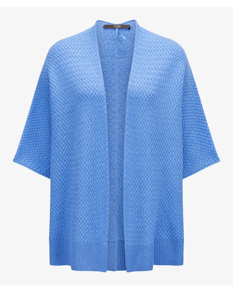 windsor. Cashmere-Cardigan Blau