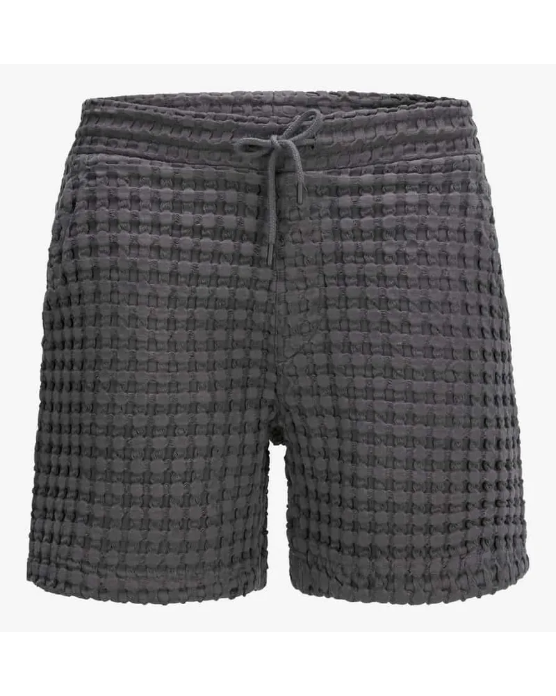 OAS Porto Waffle Shorts Grau