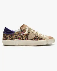 Philippe Model Prsx Animal Glitter Sneaker Low Braun