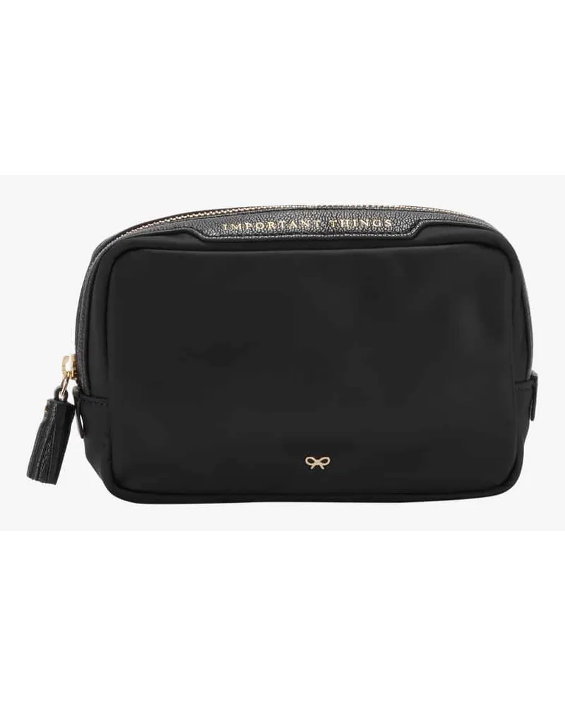 Anya Hindmarch Important Things Necessaire Schwarz