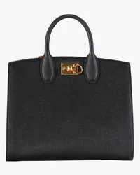 Ferragamo The Studio Box Henkeltasche Schwarz