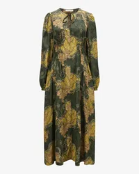 Ulla Johnson Rouen Seidenkleid Grün