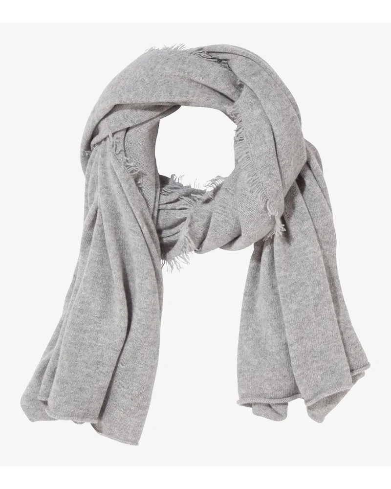 William Lockie Flora Cashmere-Schal Grau