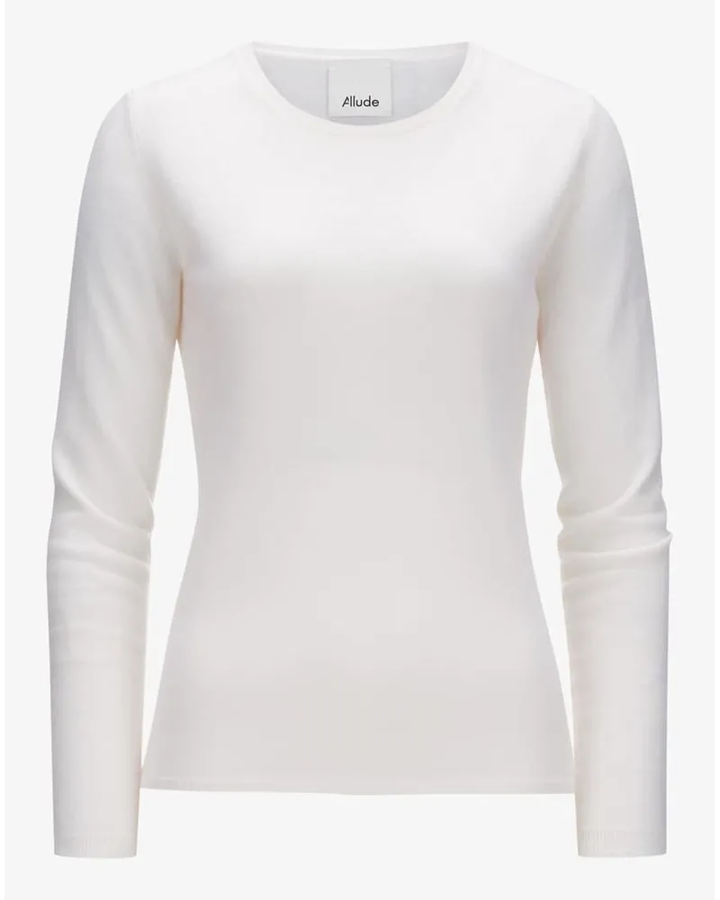 ALLUDE Cashmere-Pullover Weiß