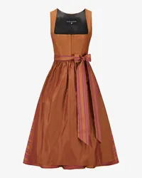 KINGA MATHE Albi Midi-Dirndl mit Schürze Orange