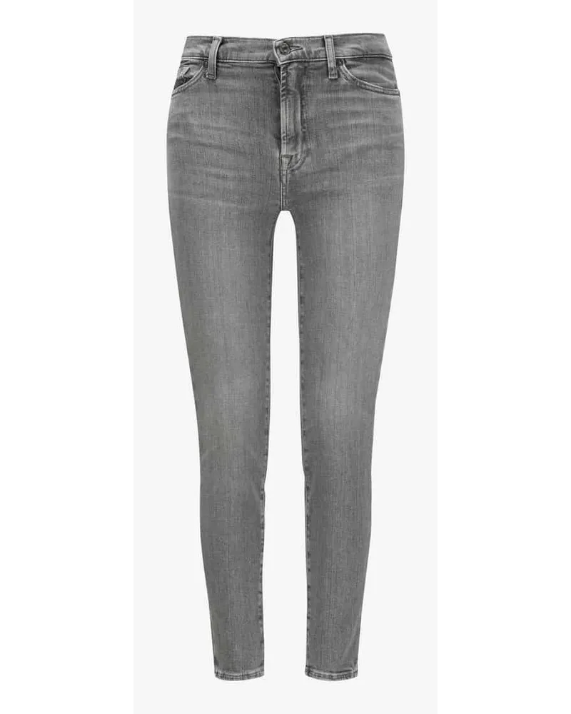 7 for all mankind Skinny Jeans Crop Slim Illusion Runaway Grau