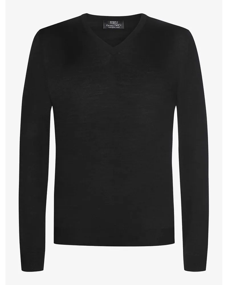 Fedeli Pull M.L. Pullover Schwarz